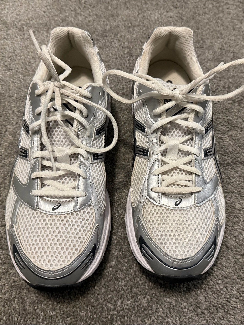 Size 10 - ASICS Gel 1130 White Pure Silver Black - Picture 4 of 9